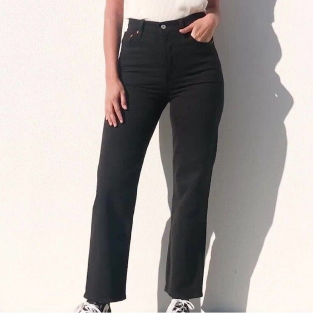 Levi’s Ribcage Straight Ankle Jean Black 27